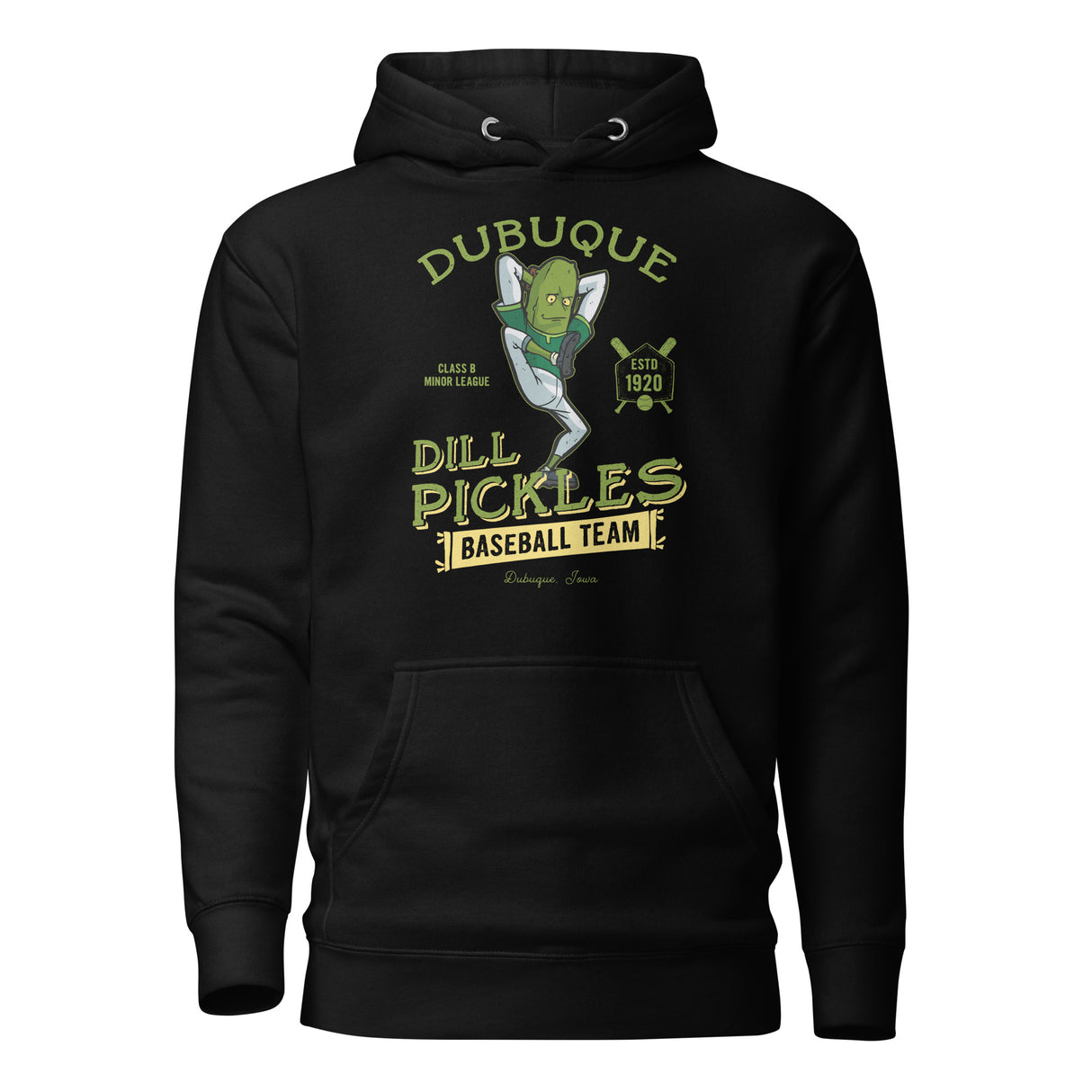 Dubuque Dill Pickles Retro Minor League Baseball Team-Unisex Hoodie