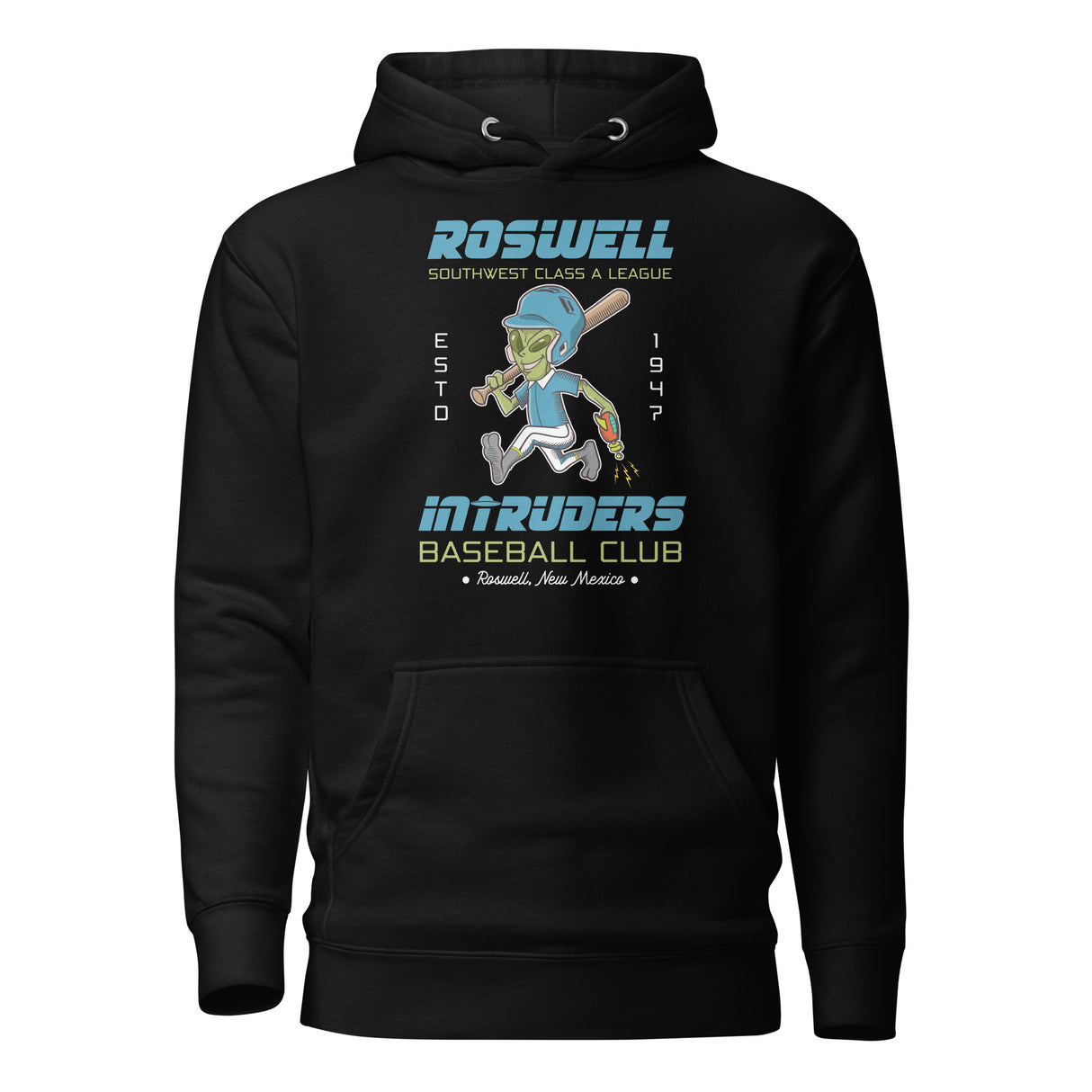 Roswell Intruders Retro Minor League Baseball Team-Unisex Hoodie