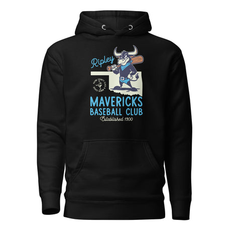 Ripley Mavericks Retro Minor League Baseball Team-Unisex Hoodie - outfieldoutlaws