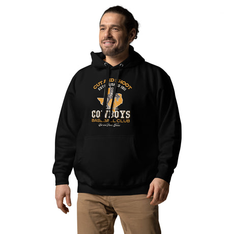 Cut and Shoot Cowboys Retro Minor League Baseball Team Unisex Hoodie - outfieldoutlaws