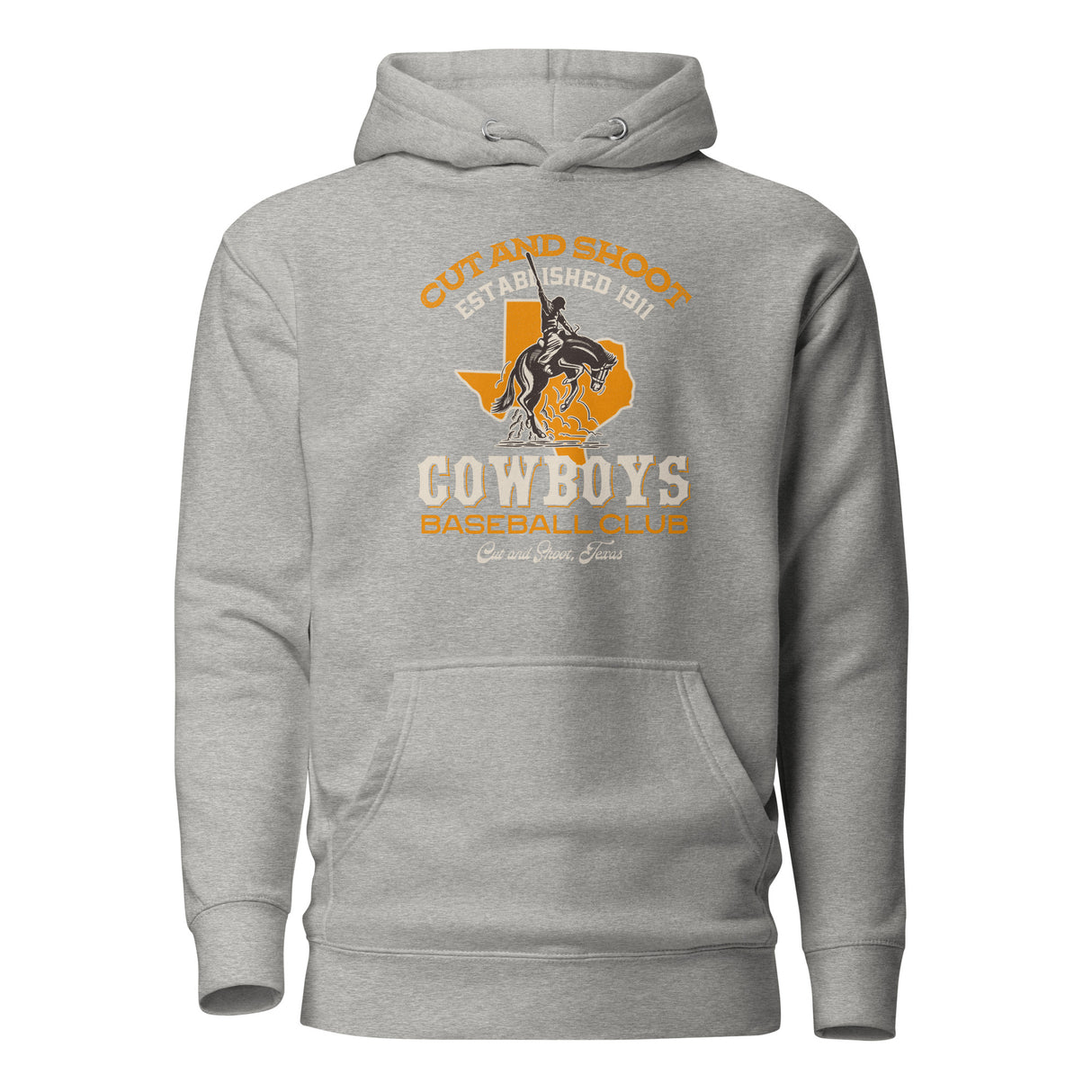 Cut and Shoot Cowboys Retro Minor League Baseball Team Unisex Hoodie - outfieldoutlaws