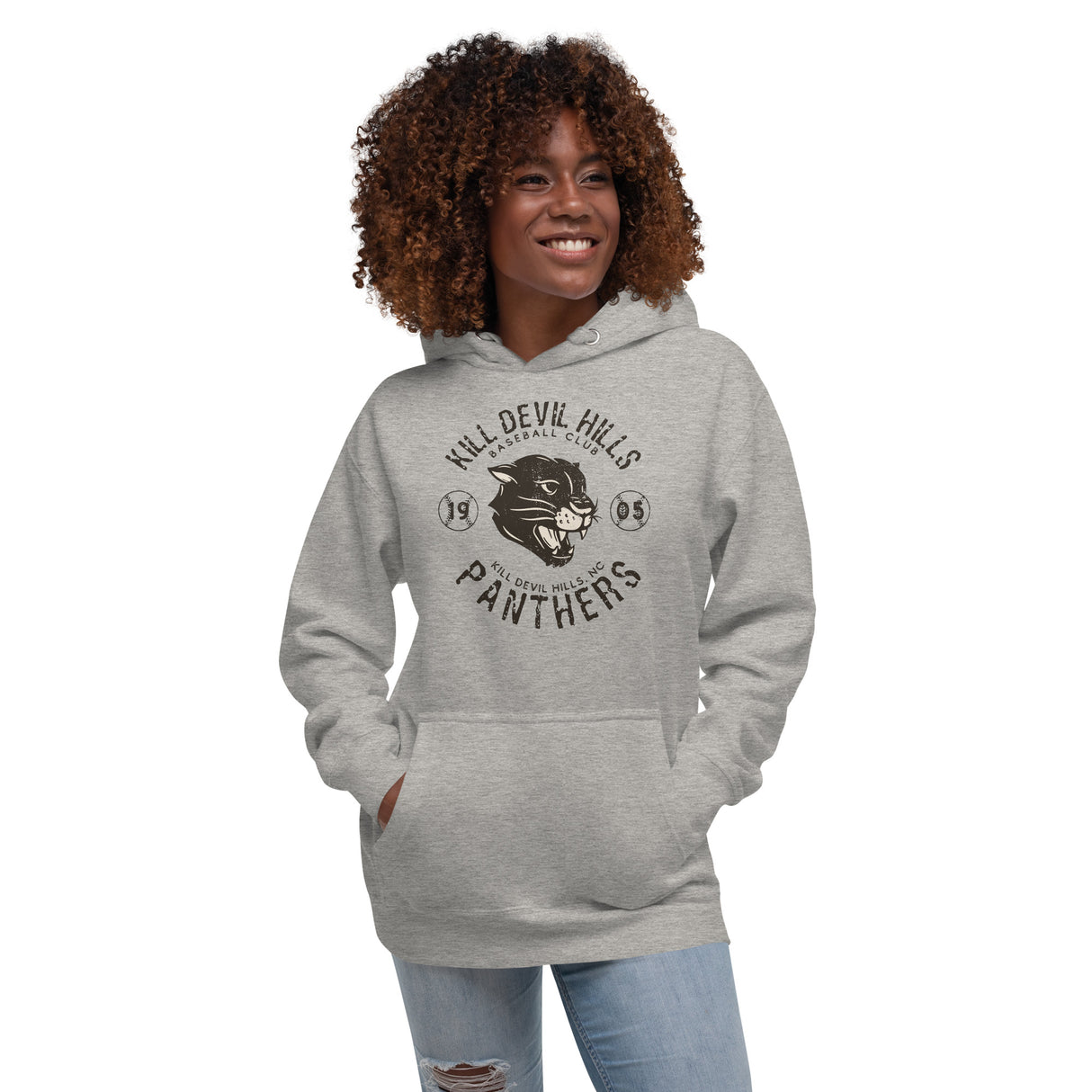 Kill Devil Hills Panthers Retro Minor League Baseball Team-Unisex Hoodie