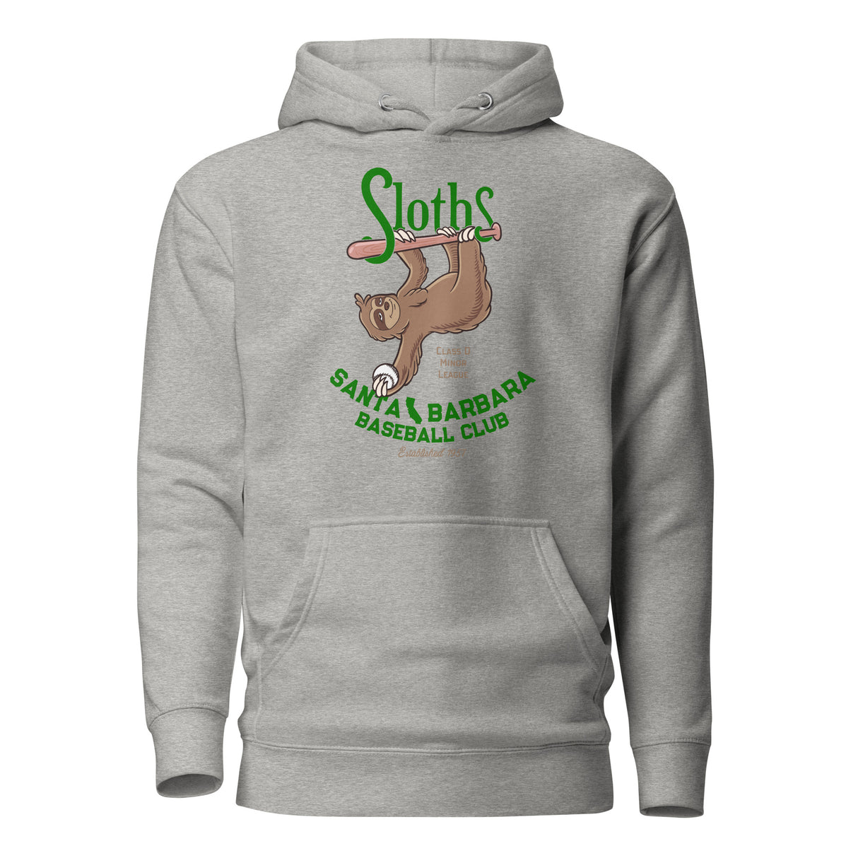 Santa Barbara Sloths Retro Minor League Baseball Team-Unisex Hoodie