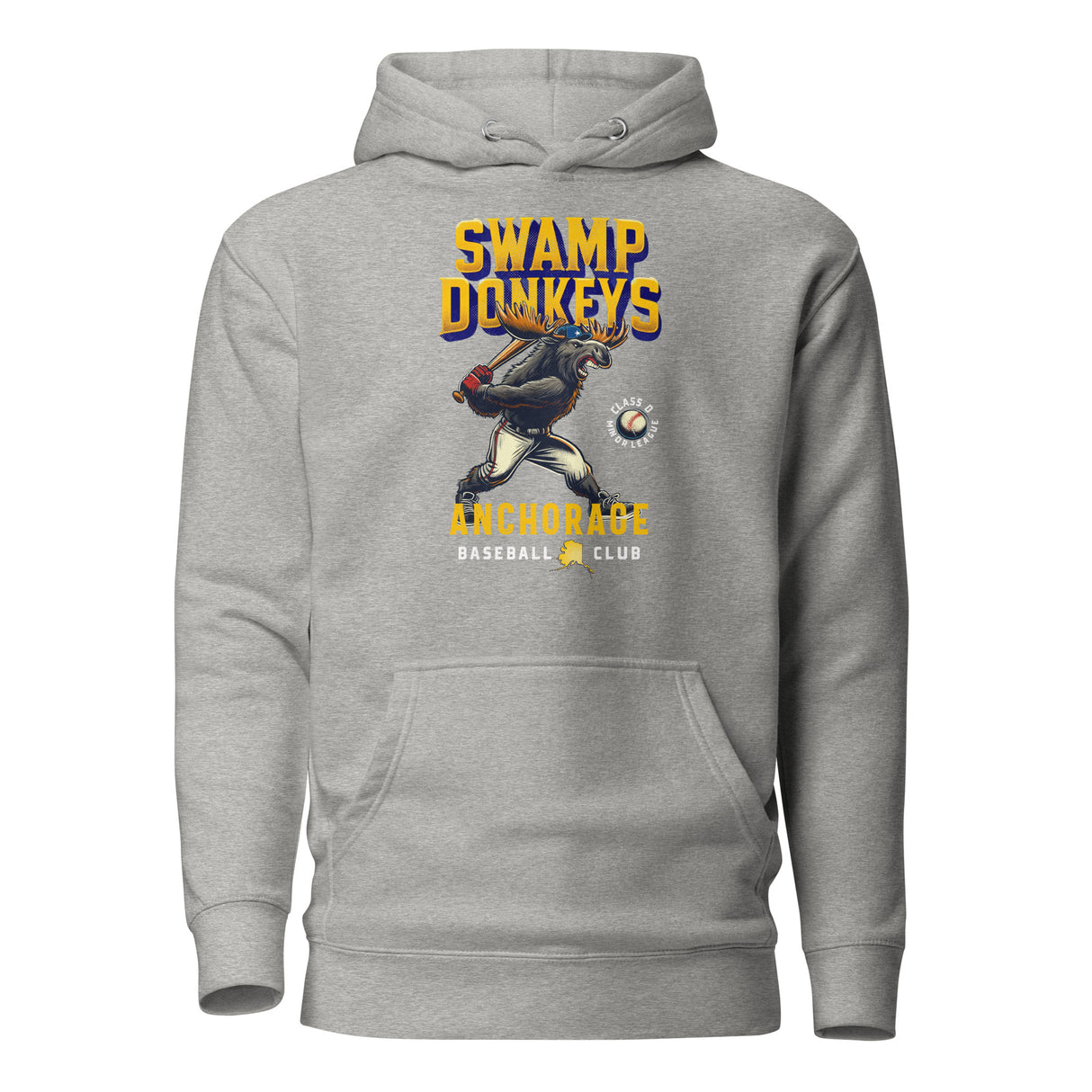 Anchorage Swamp Donkeys Retro Minor League Baseball Team-Unisex Hoodie