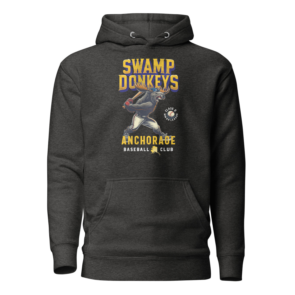 Anchorage Swamp Donkeys Retro Minor League Baseball Team-Unisex Hoodie