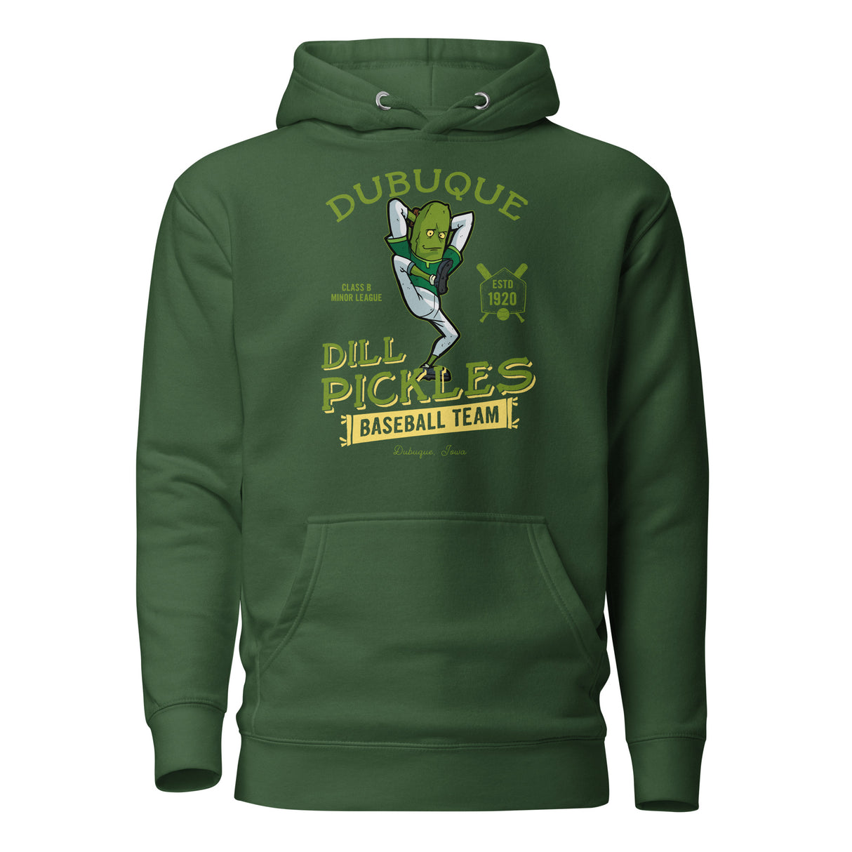 Dubuque Dill Pickles Retro Minor League Baseball Team-Unisex Hoodie