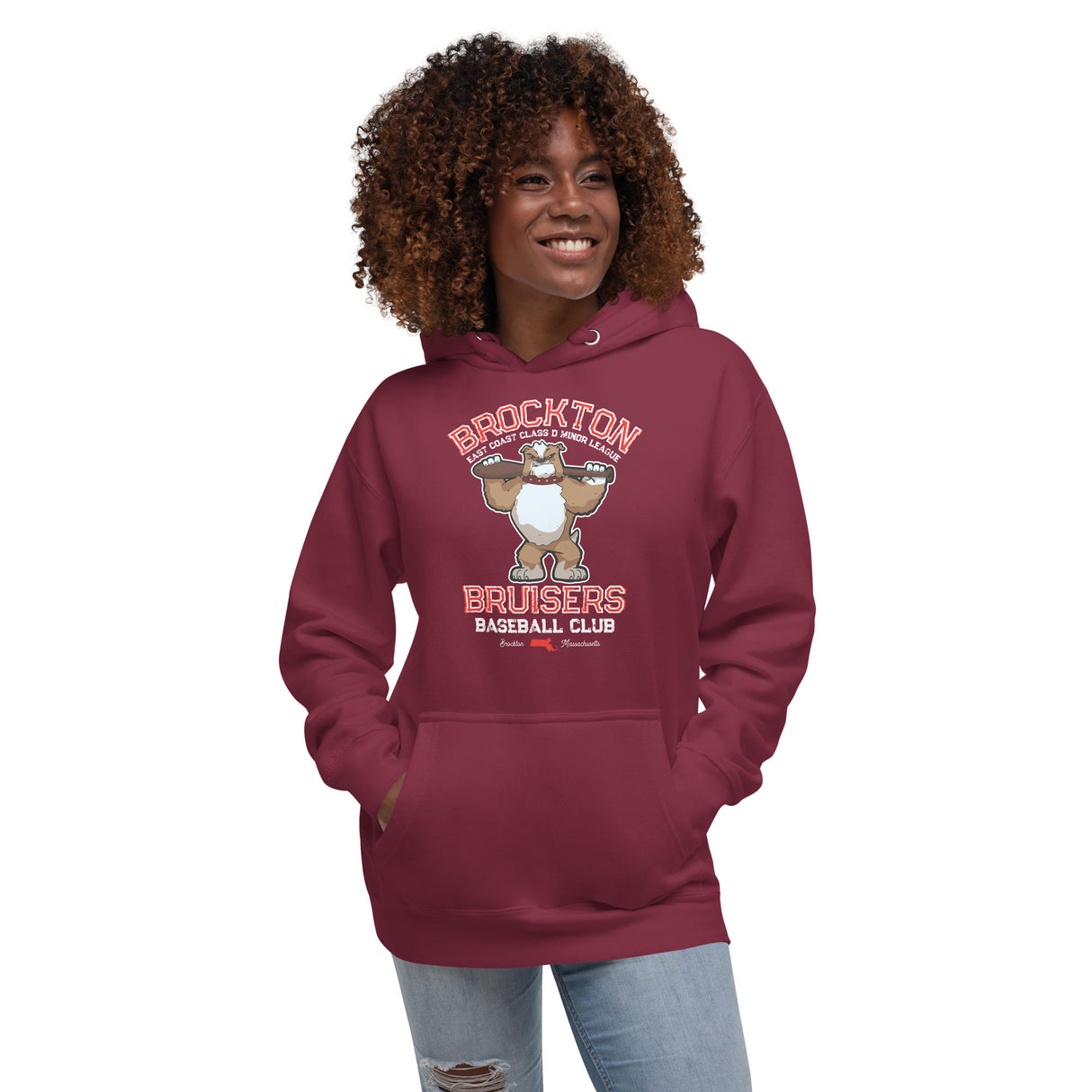 Brockton Bruisers Retro Minor League Baseball Team-Unisex Hoodie