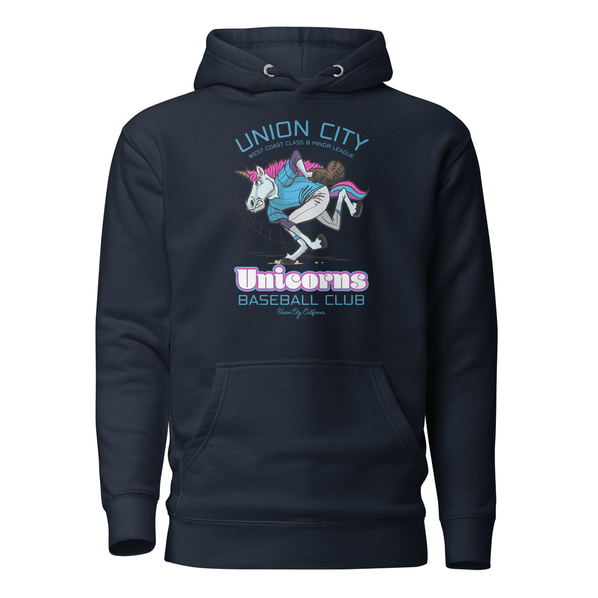 Union City Unicorns Retro Minor League Baseball Team-Unisex Hoodie