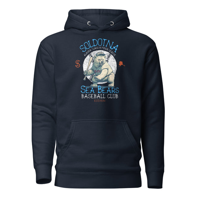 Soldotna Sea Bears Retro Minor League Baseball Team Unisex Hoodie - outfieldoutlaws