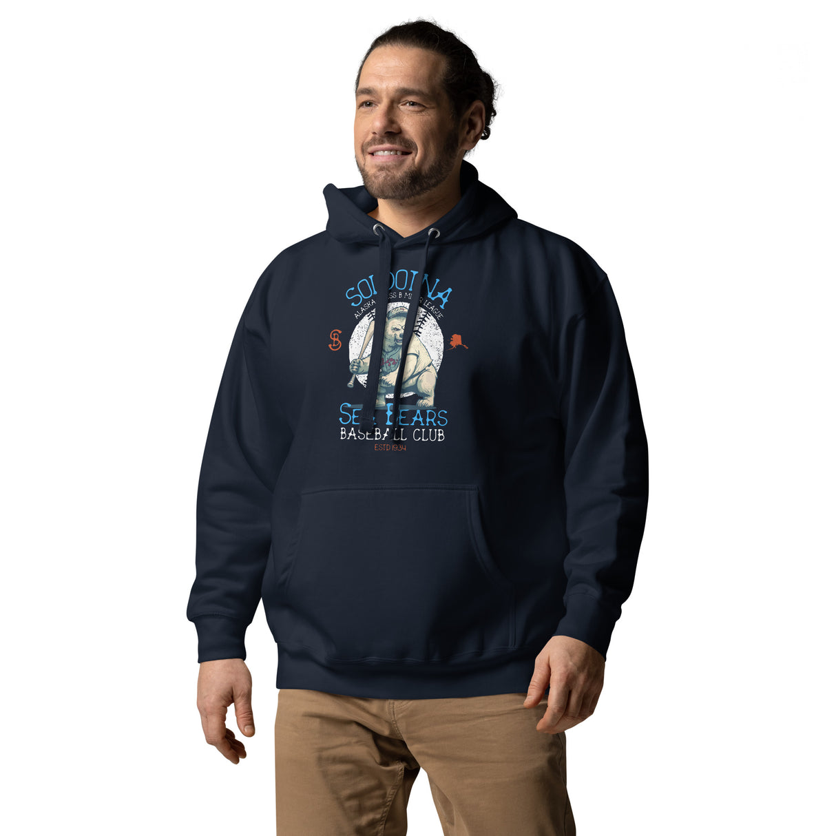 Soldotna Sea Bears Retro Minor League Baseball Team Unisex Hoodie - outfieldoutlaws