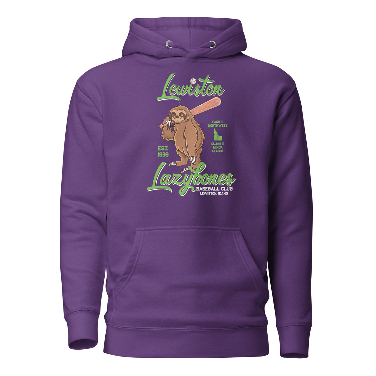 Lewiston Lazybones Retro Minor League Baseball Team-Unisex Hoodie