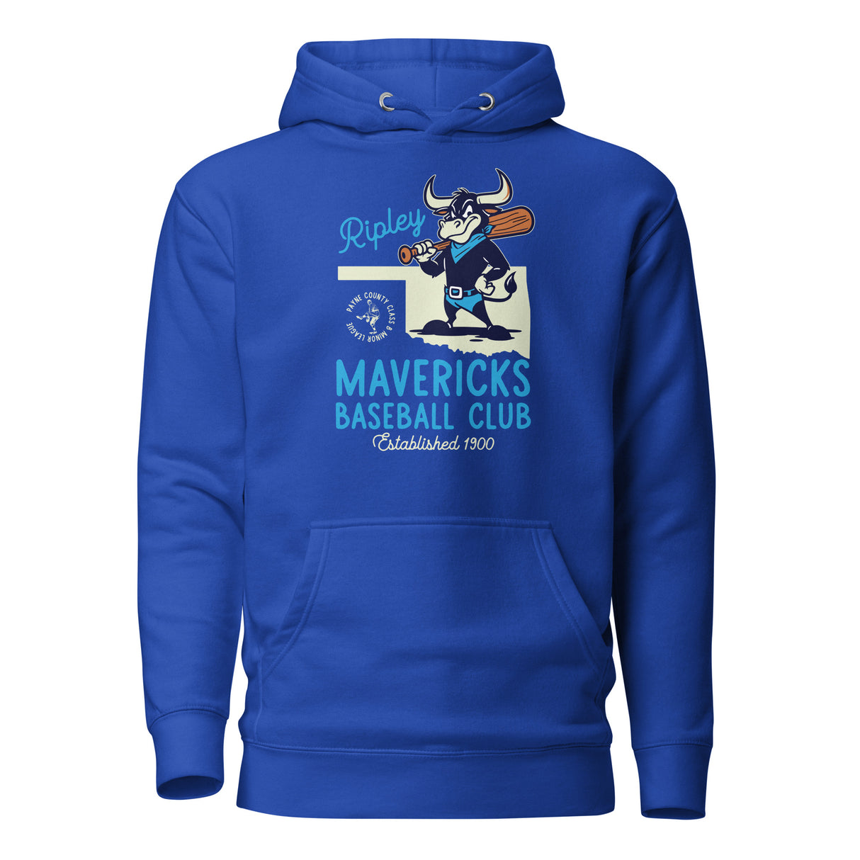 Ripley Mavericks Retro Minor League Baseball Team-Unisex Hoodie - outfieldoutlaws