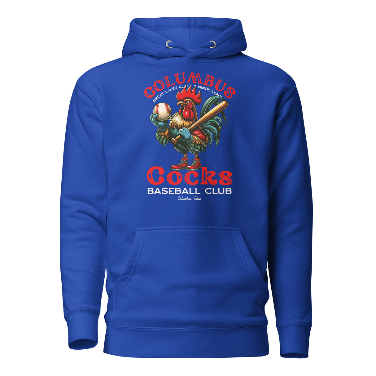 Columbus Cocks Retro Minor League Baseball Team-Unisex Hoodie