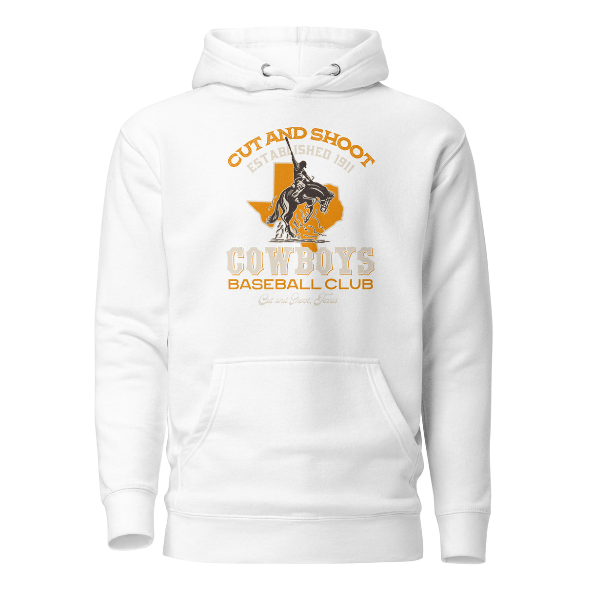 Cut and Shoot Cowboys Retro Minor League Baseball Team Unisex Hoodie - outfieldoutlaws