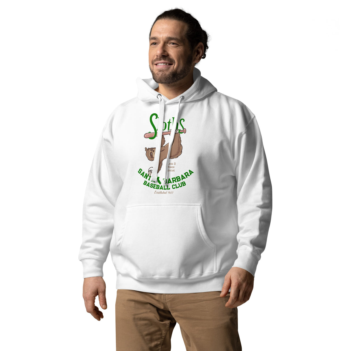 Santa Barbara Sloths Retro Minor League Baseball Team-Unisex Hoodie