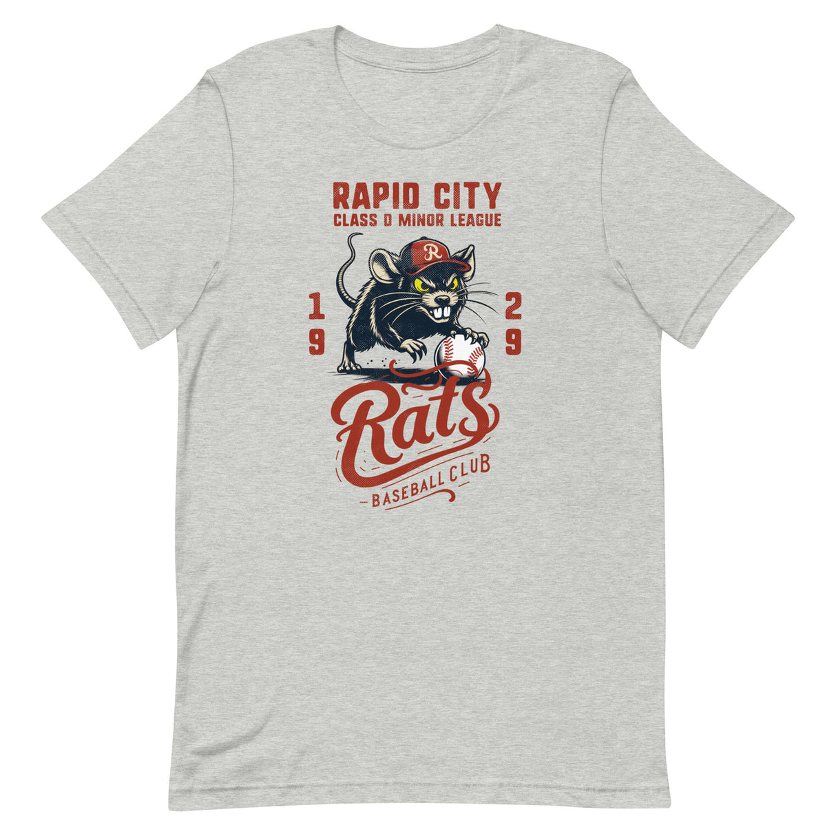 Rapid City Rats Retro Minor League Baseball Team Unisex T-shirt - outfieldoutlaws