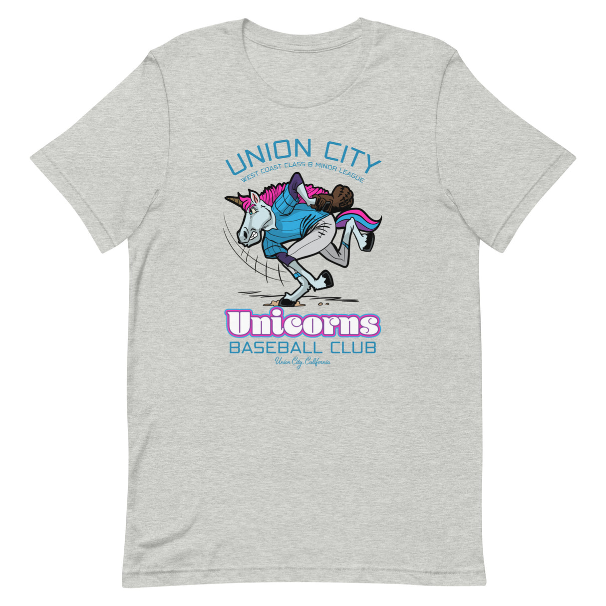 Union City Unicorns Retro Minor League Baseball Team Unisex T-shirt - outfieldoutlaws