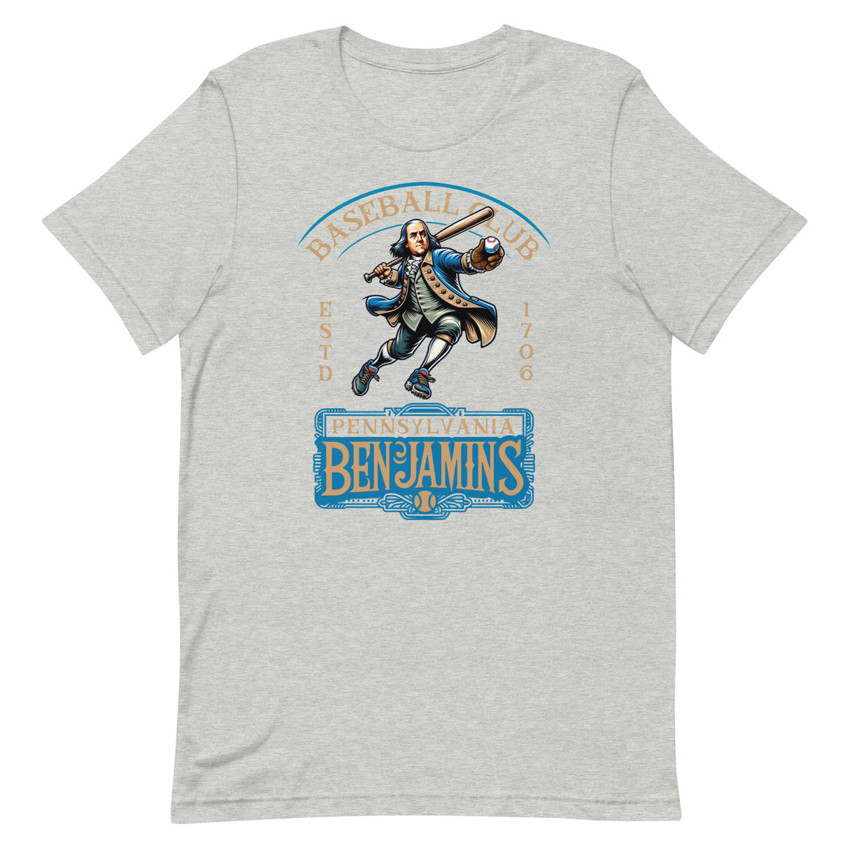 Pennsylvania Benjamins Retro Minor League Baseball Team-Unisex t-shirt