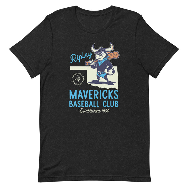 Ripley Mavericks Retro Minor League Baseball Team Unisex T-shirt - outfieldoutlaws