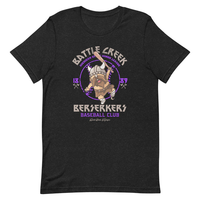 Battle Creek Berserkers Retro Minor League Baseball Team Unisex T-shirt - outfieldoutlaws