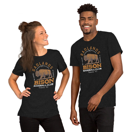 Badlands Bison Retro Minor League Baseball Team-Unisex T-shirt
