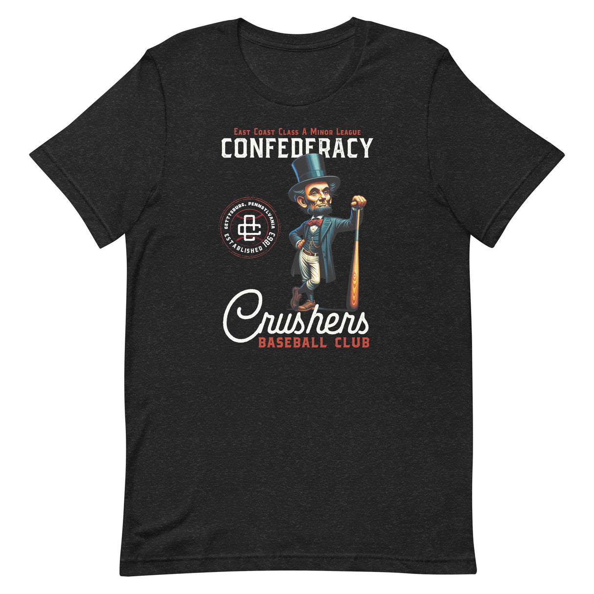 Confederacy Crushers Retro Minor League Baseball Team-Unisex t-shirt