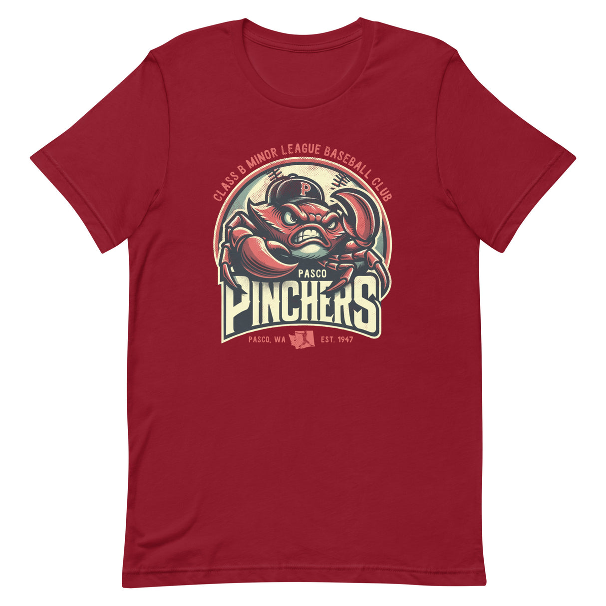 Pasco Pinchers Retro Minor League Baseball Team Unisex T-shirt - outfieldoutlaws