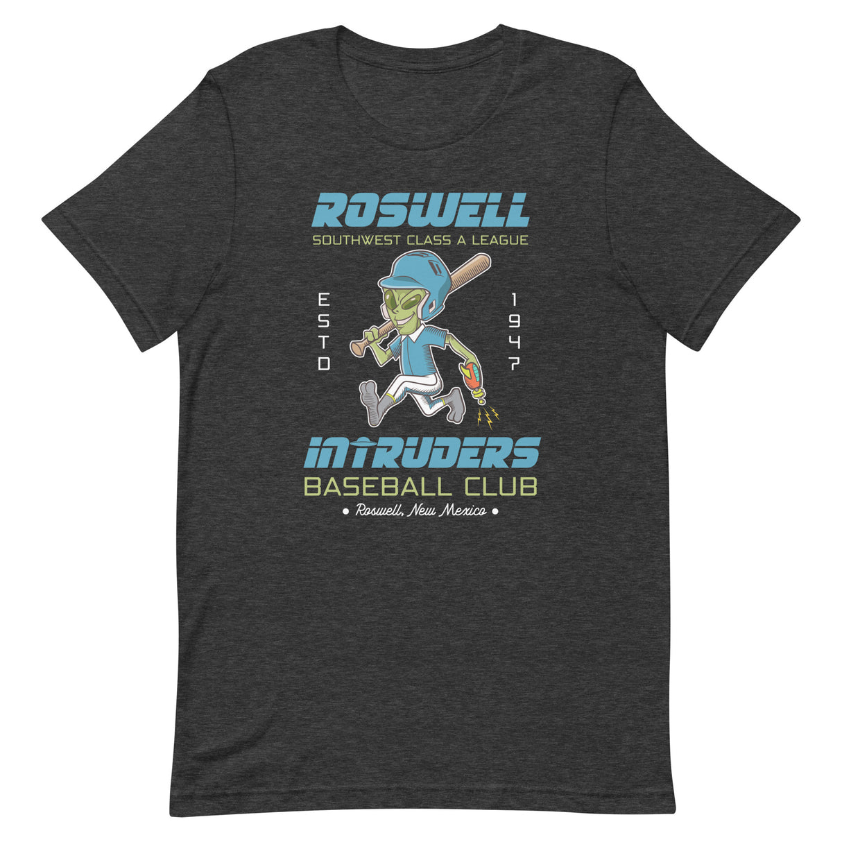 Roswell Intruders Retro Minor League Baseball Team Unisex T-shirt - outfieldoutlaws