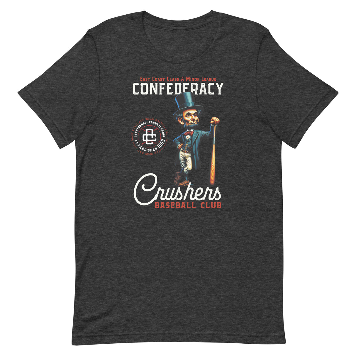 Confederacy Crushers Retro Minor League Baseball Team-Unisex t-shirt