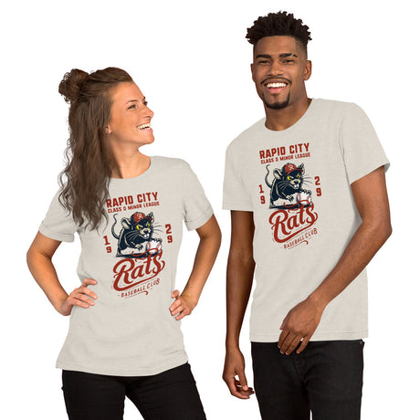Rapid City Rats Retro Minor League Baseball Team Unisex T-shirt - outfieldoutlaws