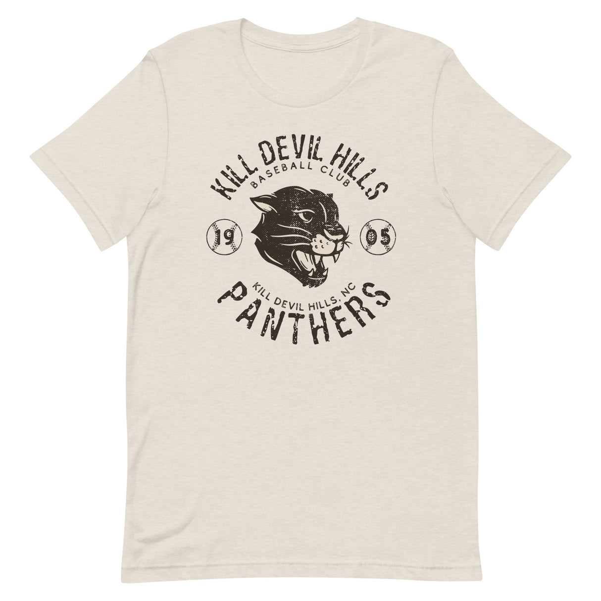 Kill Devil Hills Panthers Retro Minor League Baseball Team Unisex T-shirt - outfieldoutlaws