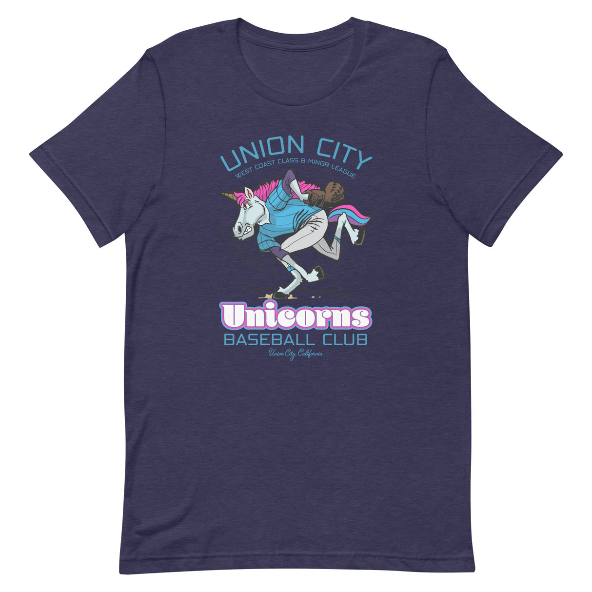 Union City Unicorns Retro Minor League Baseball Team Unisex T-shirt - outfieldoutlaws