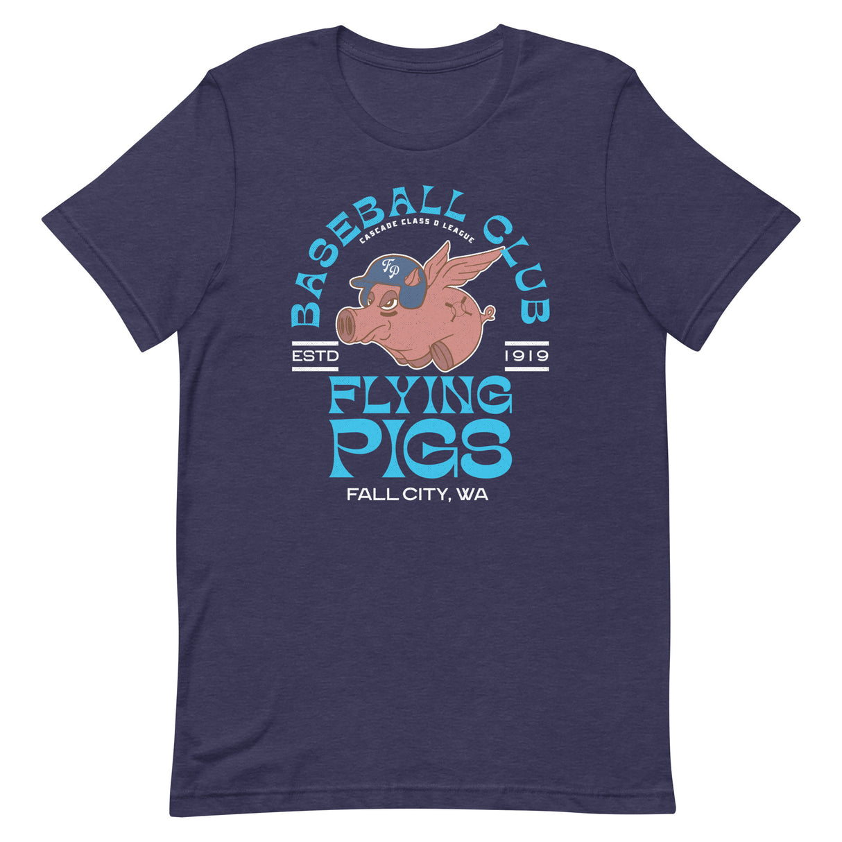 Fall City Flying Pigs Retro Minor League Baseball Team Unisex T-shirt - outfieldoutlaws