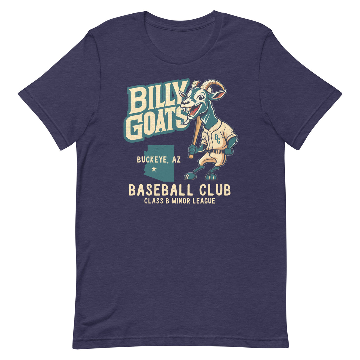 Buckeye Billy Goats Retro Minor League Baseball Team Unisex t-shirt - outfieldoutlaws