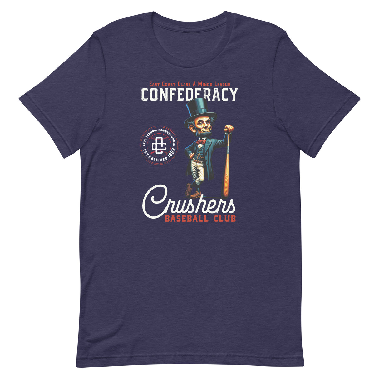 Confederacy Crushers Retro Minor League Baseball Team-Unisex t-shirt