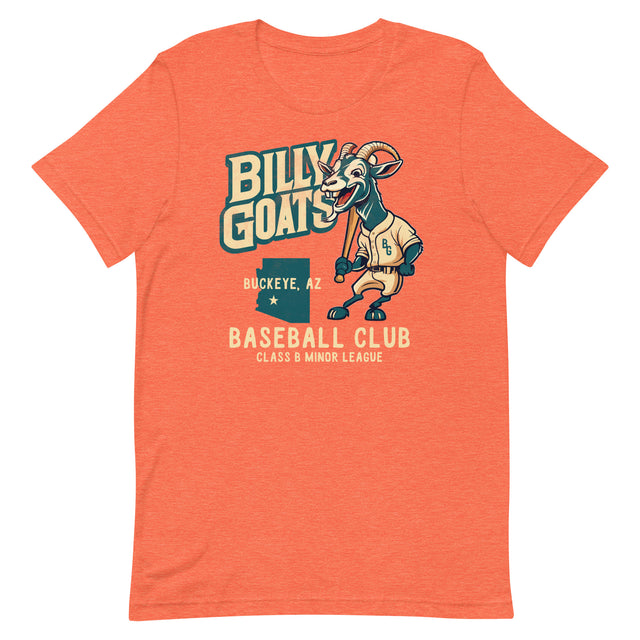 Buckeye Billy Goats Retro Minor League Baseball Team Unisex t-shirt - outfieldoutlaws