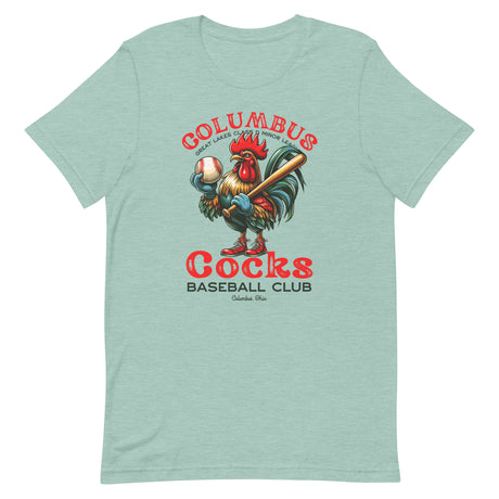 Columbus Cocks Retro Minor League Baseball Team Unisex T-shirt - outfieldoutlaws
