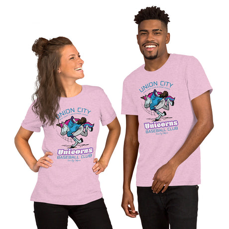 Union City Unicorns Retro Minor League Baseball Team Unisex T-shirt - outfieldoutlaws