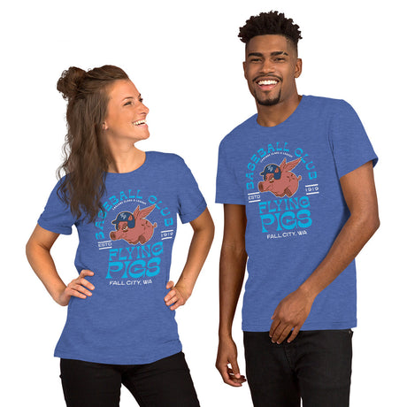 Fall City Flying Pigs Retro Minor League Baseball Team Unisex T-shirt - outfieldoutlaws