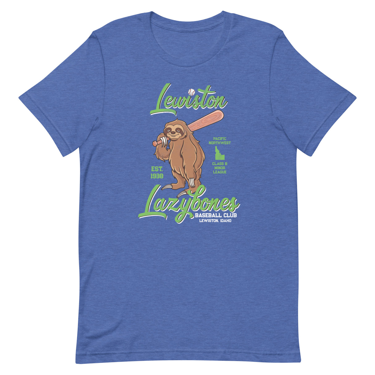 Lewiston Lazybones Retro Minor League Baseball Team Unisex T-shirt - outfieldoutlaws