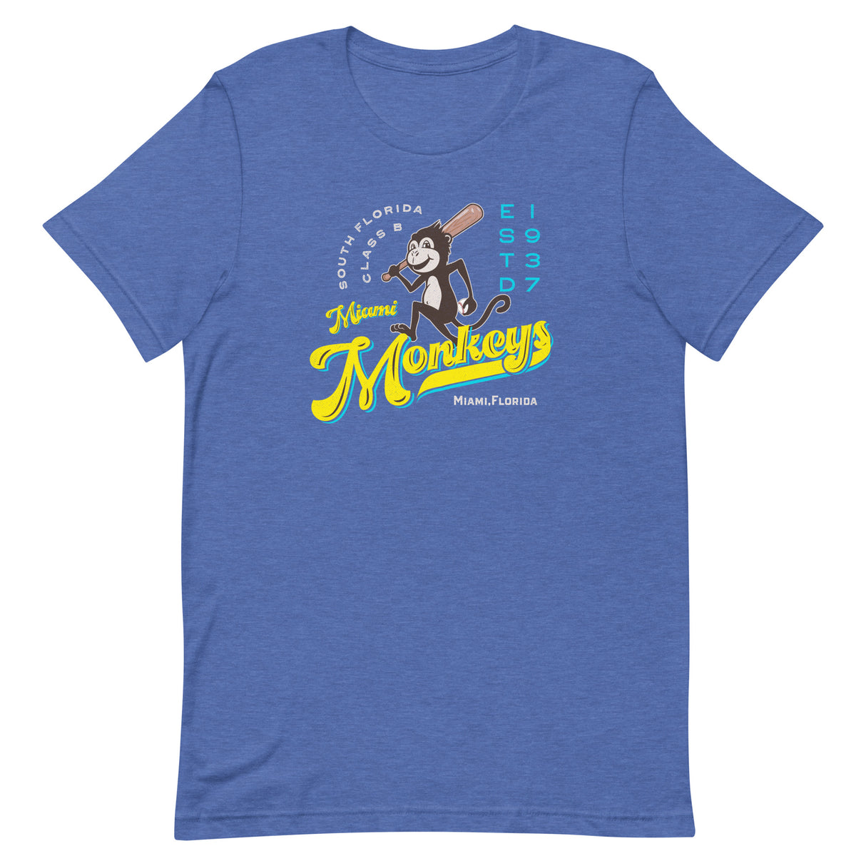 Miami Monkeys Retro Minor League Baseball Team Unisex T-shirt - outfieldoutlaws