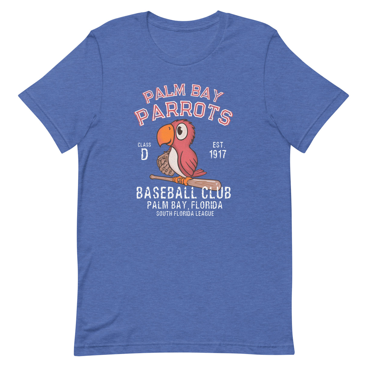 Palm Bay Parrots Retro Minor League Baseball Team Unisex T-shirt - outfieldoutlaws