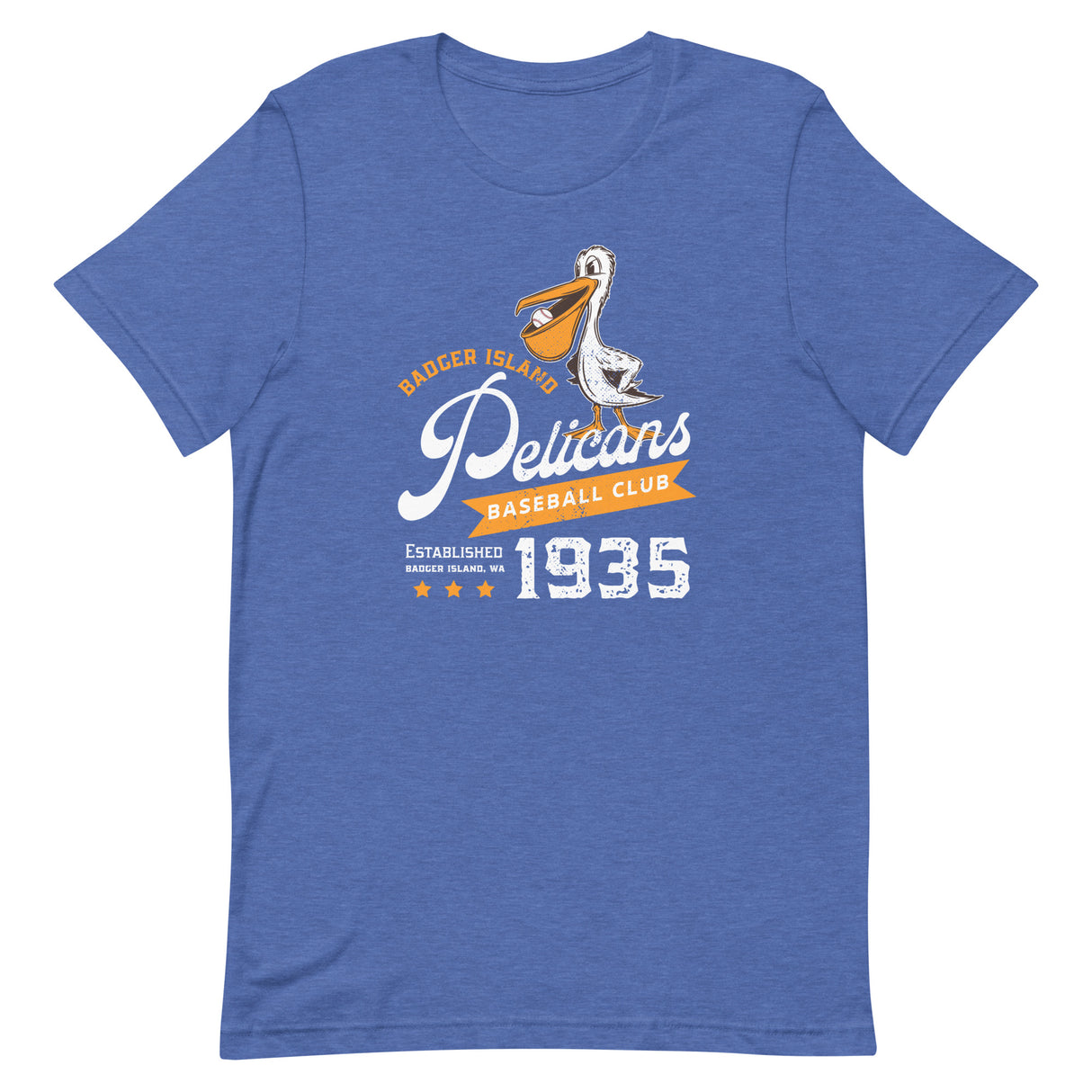 Bader Island Pelicans Retro Minor League Baseball Team Unisex T-shirt - outfieldoutlaws