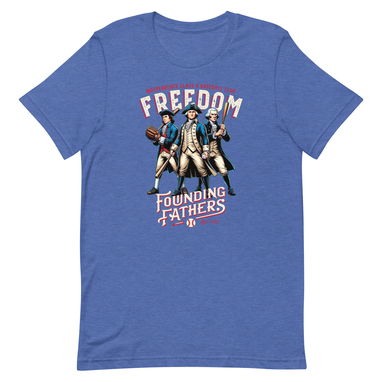 Freedom Founding Fathers Retro Minor League Baseball Team-Unisex t-shirt