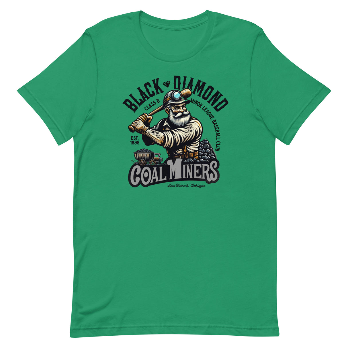 Black Diamond Coal Miners Retro Minor League Baseball Team-Unisex t-shirt