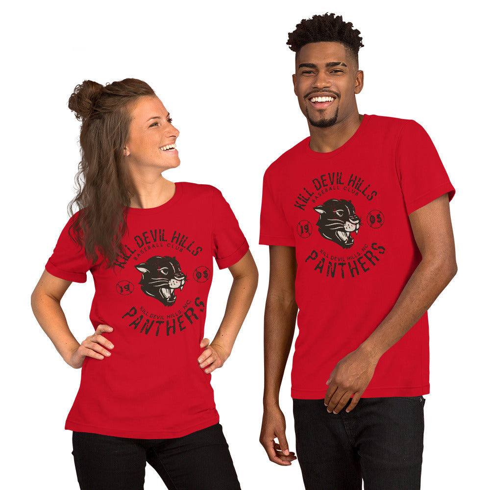 Kill Devil Hills Panthers Retro Minor League Baseball Team Unisex T-shirt - outfieldoutlaws