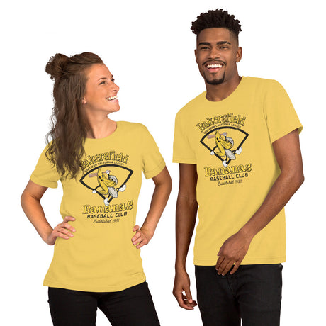Bakersfield Bananas Retro Minor League Baseball Team Unisex T-shirt - outfieldoutlaws