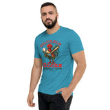 Columbus Cocks Retro Minor League Baseball Team-Tri-Blend Shirt - outfieldoutlaws