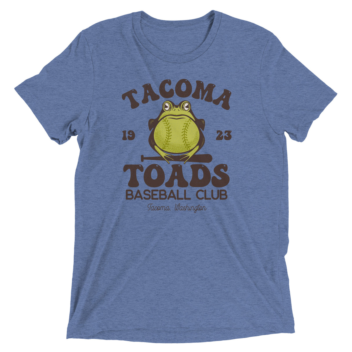 Tacoma Toads Retro Minor League Baseball Team-Tri-Blend Shirt - outfieldoutlaws