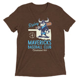 Ripley Mavericks Retro Minor League Baseball Team-Tri-Blend Shirt - outfieldoutlaws